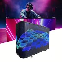 D-King P1.86mm Pro Katlanabilir DJ LED Ekranlı Kabin Masa Tezgahı Gösterge Kabini Su Geçirmez IP65 İç/Dış Mekan Etkinlikleri Novastar