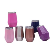 Gobelets isothermes sans pied en acier inoxydable de 350 ml, forme œuf, écologiques, avec logo personnalisé, pour café et vin, design classique