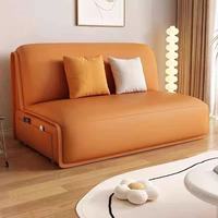 Canapé convertible moderne en tissu avec cadre métallique, inclinable, pliable, extensible, avec rangement, lavable, 3 places, coussin carré amovible