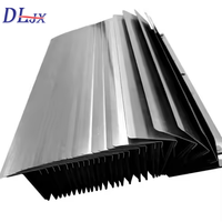 Soufflet télescopique en acier pour la protection des guides de machine de fraisage CNC |   Couverture télescopique en acier pour soufflet |   Soufflet télescopique en acier