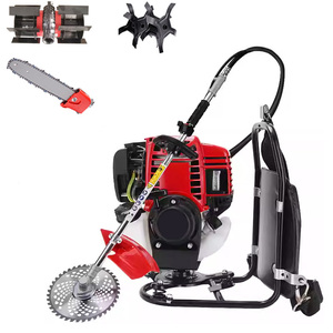 Industrial Replacement Parts Double Shoulder Knapsack 4-Stroke Gasoline Brush <b>Cutter</b> <b>Petrol</b> Lawn Mower Backpack Grass Trimmer - Product Image 4