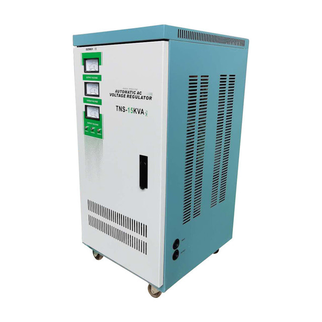 Yongda Brand Tns-15Kva Automatic Voltage Regulator High Precision Fully Automatic Compensated Stabilizer for Three-Phase AC
