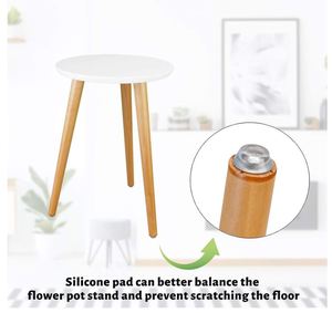 Supporto <span class=keywords><strong>per</strong></span> Piante da Interno in Legno Stile Mid-Century Moderno, Tavolino Alto <span class=keywords><strong>per</strong></span> Vasi di Fiori, Tavolino Rotondo Piccolo - Product Image 4