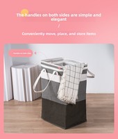 Panier à linge pliable grande capacité en toile imperméable, sac de rangement pour vêtements sales et jouets