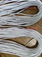 Cordon élastique en latex robuste de 1 mm et 2 mm, recouvert, pour vêtements fins, fabrication de bijoux, colliers, perlage, perruques, longueur personnalisée CE001-1