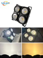 Sailwin 4 Yeux 4*100W DMX512 COB LED Blanc Chaud Projecteur Blinder Par pour Éclairage de Scène, Théâtre, Studio et Fêtes