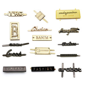 Accessoires de bagages de sac Étiquette de marque personnalisée Plaque de logo en métal pour sac à main et portefeuille - Product Image 2