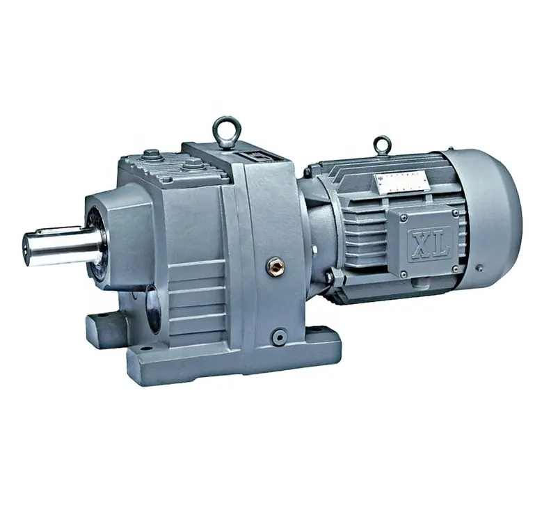 R series inline helical gear reducer gearbox for wooden box machine