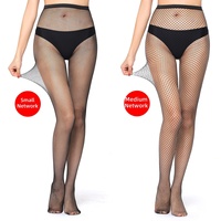 Collants résille haute élasticité transfrontaliers, dentelle noire, unisexe, style européen et américain tendance, fins, sexy, au-dessus du genou, transparents