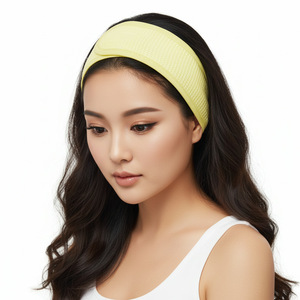Cotton Waffle Terry Cloth Hair Tie Headband For Face Washing Skin Care Adult Children Daily Use - Product Image 2