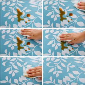 Skymoving Digital Printing Vinyl <strong>Tablecloth</strong> with Flannel Backing Stain-Resistant <strong>Wipeable</strong> for Indoor Outdoor Kitchen Accessories - Product Image 6
