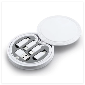 Çok fonksiyonlu 60W 3A hızlı şarj 6-in-1 USB cep telefonu kablosu seti taşınabilir şarj adaptörü güç banka kulaklık saklama kutusu - Product Image 3