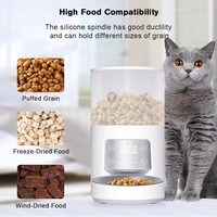 Distributeur automatique de nourriture pour animaux de compagnie innovant 4L 6L, double ou simple bol en acier inoxydable, avec écran tactile LED et minuterie, pour l'alimentation de plusieurs animaux