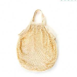 Reusable Eco Friendly Organic Cotton Net <b>String</b> Grocery Shopping Tote Mesh Carry <b>Bag</b> Letter Medium Size Gold Foil Custom Logo - Product Image 3