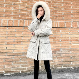 90 duvet de canard blanc Parker <span class=keywords><strong>doudoune</strong></span> femmes 2023 nouveau <span class=keywords><strong>mi</strong></span>-long à capuche grand col de fourrure taille épaississement grande taille manteau <span class=keywords><strong>femme</strong></span> - Product Image 6