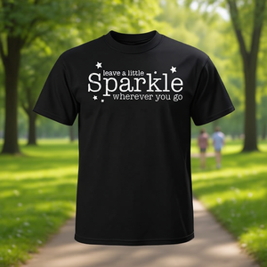 T-shirt rétro « Laisse un peu de brillance partout où tu vas » - Product Image 3