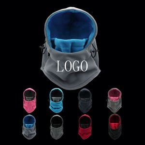 Hotselling Outdoor Sports Fleece Mask Winter Cold-Proof Balaclava Headscarf Digital Printed Image Unisex Fishing Business Party - Product Image 1