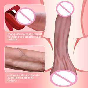 Hochwertige große flüssige Silikon <span class=keywords><strong>dildos</strong></span> Fernbedienung Sexspielzeug Haut ähnlicher riesiger Dildo für Frauen - Product Image 6