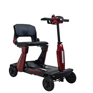 Scooter de mobilité pliable à 4 roues PE0618 pour personnes âgées handicapées, pliage automatique, design stable, moteur 270W, autonomie 40-50KM, optionnel PE061 - Product Image 4