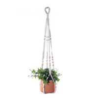 Anneau de dentition en coton naturel pour macramé, Kit de cintre pour plantes, DIY, 50 pièces