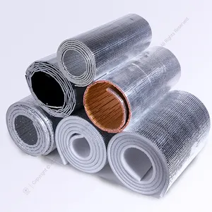 Aluminized Silver Foil Laminated Foam Foil Wrap R Value Insulation Blankets For Building Roof