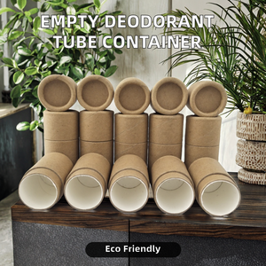Empty Biodegradable Antiperspirant Deodorant Packaging Solid Perfume Tube Stick <b>Container</b> Stamping for Skin Care Cosmetic Use - Product Image 2
