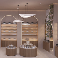 Aménagement intérieur de magasin de cosmétiques et de parfums de luxe, mobilier et vitrines sur mesure, décoration complète de magasin de parfums