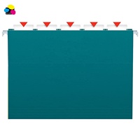 25/BX 1/5 coupe lettre taille recyclé sarcelle papier Kraft intérieurs dossiers suspendus bureau fournitures scolaires dossiers de suspension pour bureau