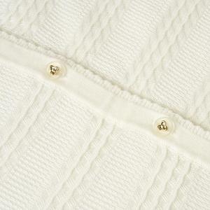 Cárdigan Personalizado de Primavera para Mujer, Estilo Tweed, Tejido de Punto, Color Sólido, Elegante, Versátil, Estilo Coreano, Mezcla de Lyocell, para Oficina - Product Image 3