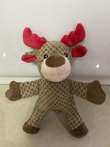 סירה צבי, צבי ממולאים צעצועי קטיפה לכלבים צעצועי לעיסה לכלבים חיות מחמד חורק צעצוע קטיפה לכלב - Product Image 6