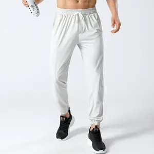 Hombres Cool Fabric Cordón Entrenamiento Fitness Pantalones Fit Pantalones de chándal con bolsillos pantalones para hombres