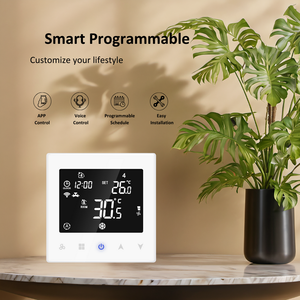 Vente en gros d'appareils électroménagers, chauffage électrique, <span class=keywords><strong>radiateur</strong></span>, thermostat mural avec <span class=keywords><strong>bouton</strong></span> tactile, écran LCD, thermostat de contrôle de la température - Product Image 3