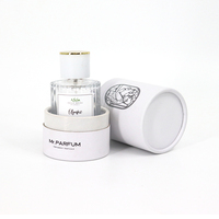Deluxe Stripe 30Ml 50Ml 100Ml Bouteille de parfum de luxe en verre clair rond vide Bouteille de parfum en verre nouveau design avec emballage