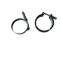 Collier de serrage en T en acier inoxydable réglable, colliers de serrage en T pour tuyau hydraulique en silicone, collier de serrage à boulon unique robuste