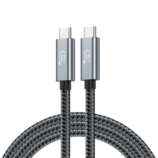USB4.0 Type C to C Cable 40Gbps - PD3.1 240W Fast Charging  8K 60Hz Video Compatible with PS5/Nintendo Switch/Galaxy S24