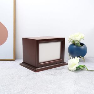 โกศที่ระลึกทำจากไม้กล่องใส่รูปโกศสำหรับสุนัขใส่เถ้ากระดูกแมวของขวัญที่ระลึกความเห็นใจจากสัตว์เลี้ยงการสูญเสีย - Product Image 6