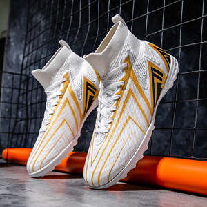 Chaussures de football professionnelles pour adultes, antidérapantes, tendance, doublure en tissu de coton, chaussures de football d'entraînement pour étudiants - Product Image 4