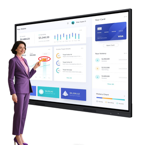 55 65 75 85 86 98 110 inch Bút ngón tay cảm ứng tương tác màn hình phẳng 4K LCD kỹ thuật số tương tác bảng thông minh cho các trường học giảng dạy - Product Image 1
