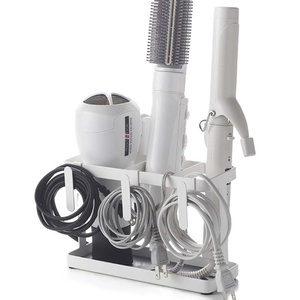 Support <span class=keywords><strong>mural</strong></span> multifonctionnel en métal <span class=keywords><strong>à</strong></span> un niveau, sans perçage, pour sèche-<span class=keywords><strong>cheveux</strong></span>, brosses, fers <span class=keywords><strong>à</strong></span> boucler et peignes – Style nordique pour chambre <span class=keywords><strong>à</strong></span> coucher - Product Image 5