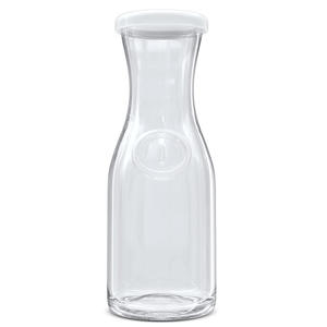 Carafe en verre avec couvercle 1 litre – Pichet en verre transparent pour brunch, eau, jus, lait, thé, limonade - Product Image 4