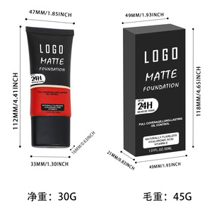 Vente en gros à prix réduit <span class=keywords><strong>de</strong></span> <span class=keywords><strong>fond</strong></span> <span class=keywords><strong>de</strong></span> <span class=keywords><strong>teint</strong></span> correcteur peau brun foncé <span class=keywords><strong>fond</strong></span> <span class=keywords><strong>de</strong></span> <span class=keywords><strong>teint</strong></span> liquide mat léger et longue durée pour le visage - Product Image 6