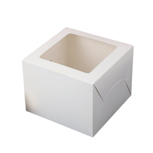 Boîte à gâteaux en papier couché blanc 2 livres 24.5x24.5x19cm Standard de qualité 20/40FT pour cadeaux de boulangerie à emporter Expédition Thaïlande 0102080 - Product Image 1