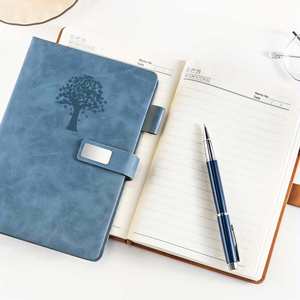 A5 Custom Premium Leather Printed Lined <b>Journal</b> Notebook with Magnetic Closure - Product Image 3