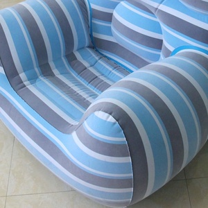PVC <b>Inflatable</b> Chair <b>Sofa</b> 115*102*102 CM <b>Inflatable</b> Couch Outdoor Air <b>Sofa</b> Blue Blow up Couches for Home Garden Camping Travel - Product Image 5