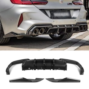 Diffuseur de pare-chocs arrière en fibre de carbone sèche 100% style <span class=keywords><strong>SQ</strong></span> pour BMW M8 F93 2020+ 4 portes, pièces de carrosserie, kit carrosserie, diffuseur arrière - Product Image 1