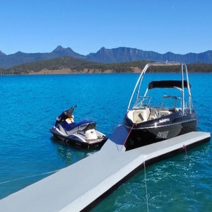 Y-Form Aufblasbare schwimmende Ponton Air <span class=keywords><strong>Dock</strong></span> Plattform Motorboot Jet Ski Parking <span class=keywords><strong>Dock</strong></span> für Yacht - Product Image 2