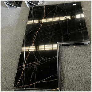Plans de travail de cuisine en marbre noir et or <span class=keywords><strong>Sahara</strong></span> Noir de luxe pour mansions, villas et penthouses - Product Image 6