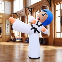 NOCO Kung Fu Toys Danseur gonflable publicitaire personnalisé / Sky Dancer / Homme publicitaire dansant, hauteur 8-10 pieds, largeur 4-6 pieds, en tissu enduit de PVC