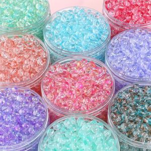 High Quality 8mm Double Color Glass Jelly Bubble <b>Loose</b> <b>Beads</b> for Making Crystal Jewelry Bracelets Crystal Lampwork Glass <b>Beads</b> - Product Image 3