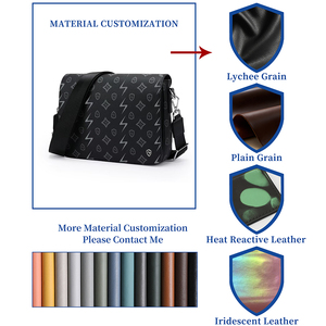 Sacs Bandoulière pour Hommes en Cuir de Qualité Façon Mode, Sacs Messager Personnalisés, Sacs à Bandoulière Transversale Personnalisables avec Logo - Product Image 2